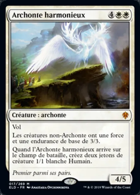 Archonte harmonieux, carte Magic ELD 17 — extension Throne of Eldraine