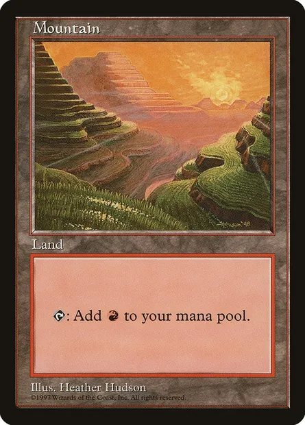 Mountain, Magic card PALP 3 — Asia Pacific Land Program set