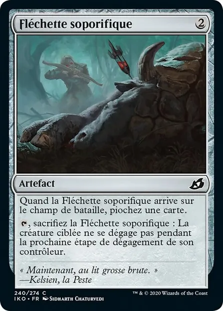 Fléchette soporifique, carte Magic IKO 240 — extension Ikoria: Lair of Behemoths