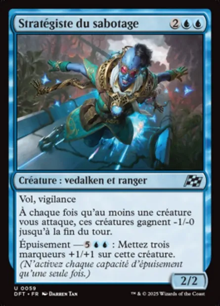 Stratégiste du sabotage, carte Magic DFT 59 — extension Aetherdrift