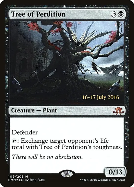 Tree of Perdition, Magic card PEMN 109s — Eldritch Moon Promos set
