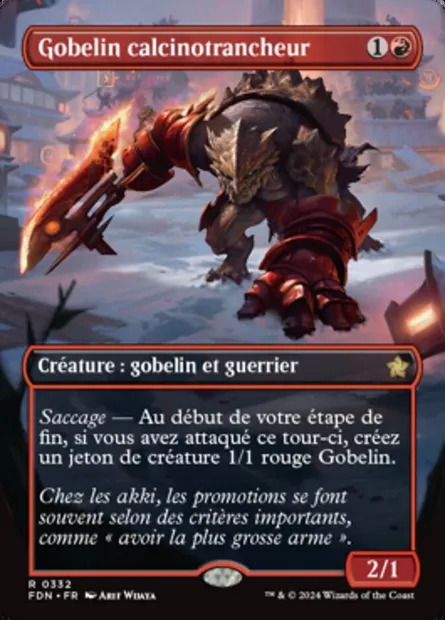 Gobelin calcinotrancheur, carte Magic FDN 332 — extension Foundations