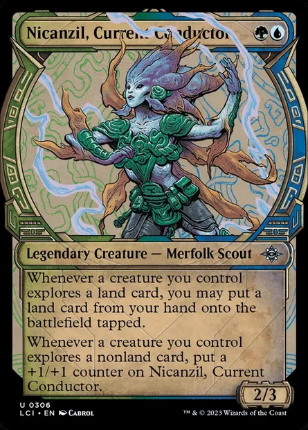 Nicanzil, Current Conductor, Magic card LCI 306 — The Lost Caverns of Ixalan set