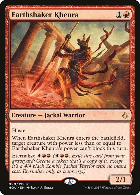 Earthshaker Khenra, Magic card HOU 90 — Hour of Devastation set