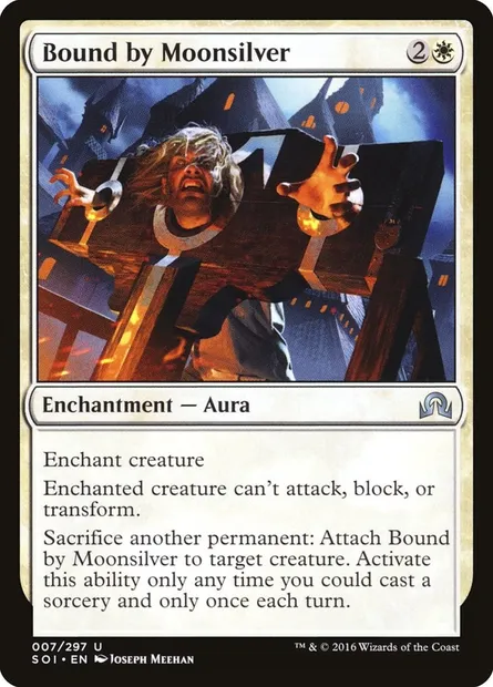 Bound by Moonsilver, Magic card SOI 7 — Shadows over Innistrad set
