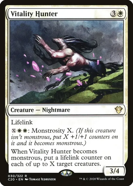 Vitality Hunter, Magic card C20 30 — Commander 2020 set