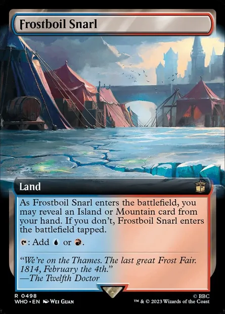 Lacis pyrogel, carte Magic WHO 498 — extension Doctor Who