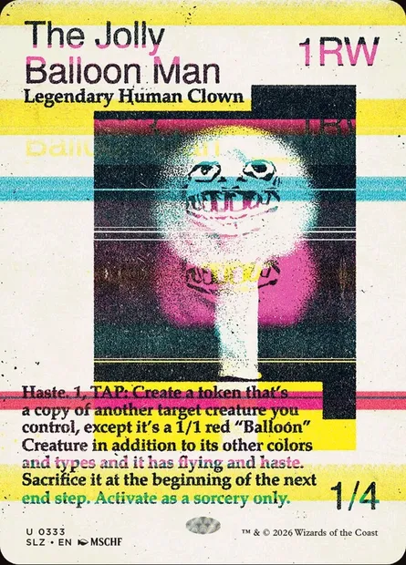 The Jolly Balloon Man, Magic card SLZ 333 — The Zeta Set set