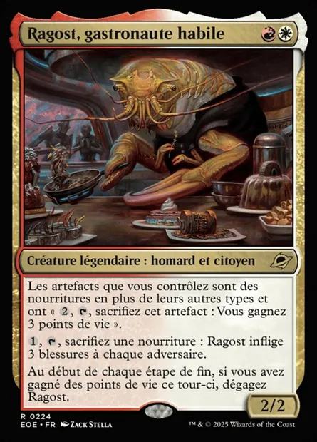 Ragost, gastronaute habile, carte Magic EOE 224 — extension Edge of Eternities