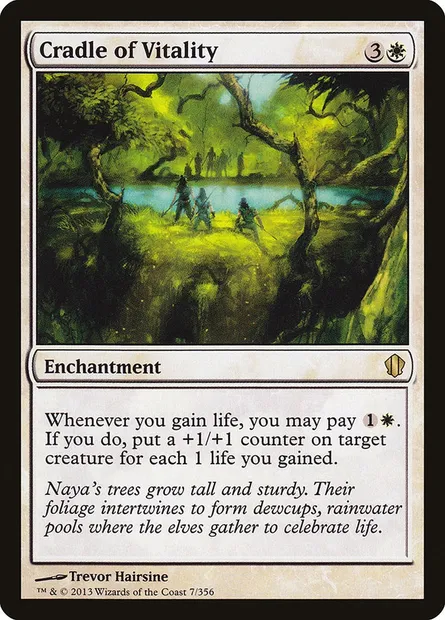 Cradle of Vitality, Magic card C13 7 — Commander 2013 set
