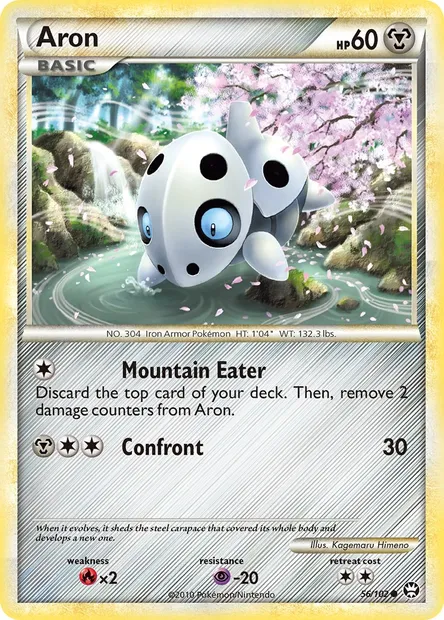 Aron, Pokémon card TM 56 — Triumphant set