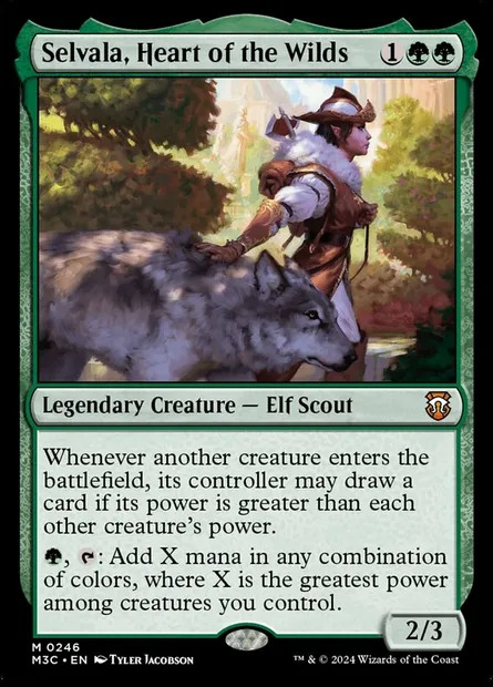 Selvala, Heart of the Wilds, Magic card M3C 246 — Modern Horizons 3 Commander set