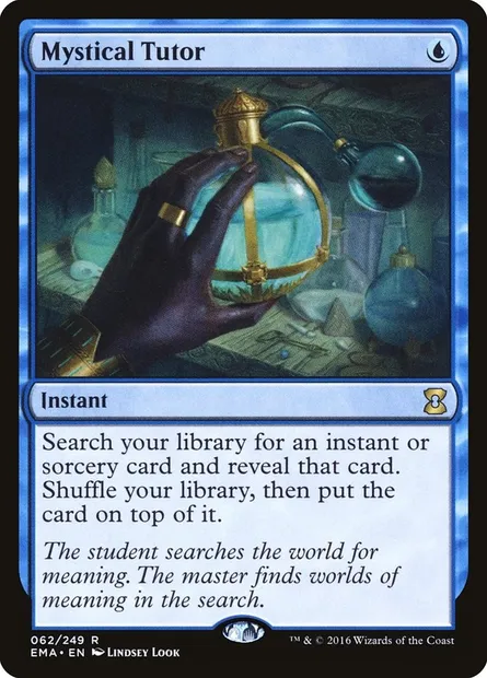 Mystical Tutor, Magic card EMA 62 — Eternal Masters set