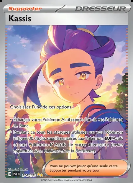 Kassis, carte Pokémon PRE 174 — extension Évolutions Prismatiques