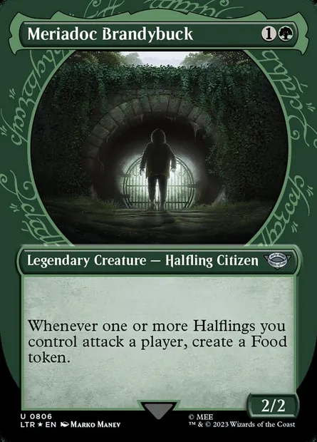 Meriadoc Brandybuck, Magic card LTR 806 — The Lord of the Rings: Tales of Middle-earth set