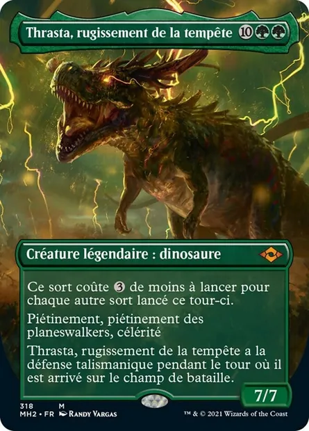 Thrasta, rugissement de la tempête, carte Magic MH2 318 — extension Horizons du Modern 2