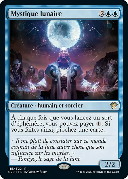 Mystique lunaire, carte Magic C20 115 — extension Commander 2020