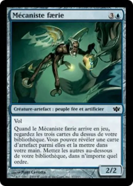 Mécaniste faerie, carte Magic CON 27 — extension Conflux