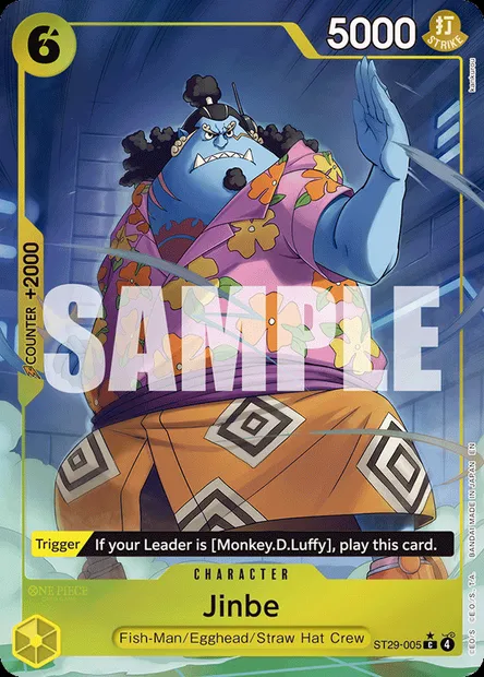 Jinbe, One Piece card ST29-005 — Egghead set