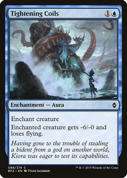 Tightening Coils, Magic card BFZ 86 — Battle for Zendikar set