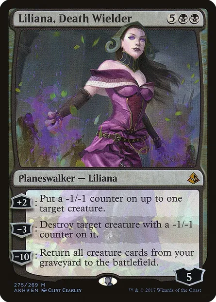Liliana, Death Wielder, Magic card AKH 275 — Amonkhet set
