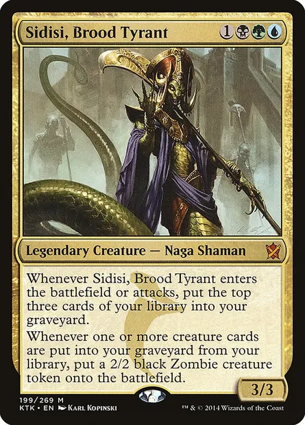 Sidisi, Brood Tyrant, Magic card KTK 199 — Khans of Tarkir set
