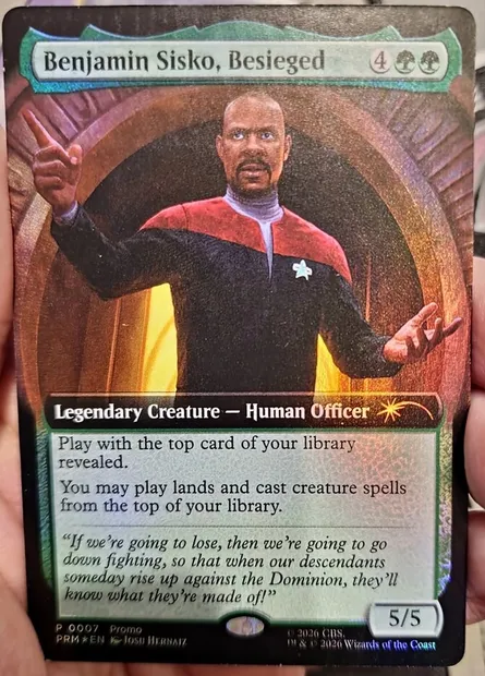 Benjamin Sisko, Besieged, carte Magic PMEI 2026-24 — extension Media and Collaboration Promos