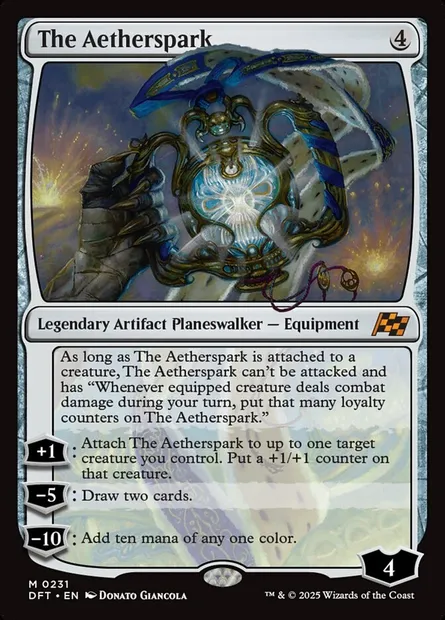 The Aetherspark, Magic card DFT 231 — Aetherdrift set