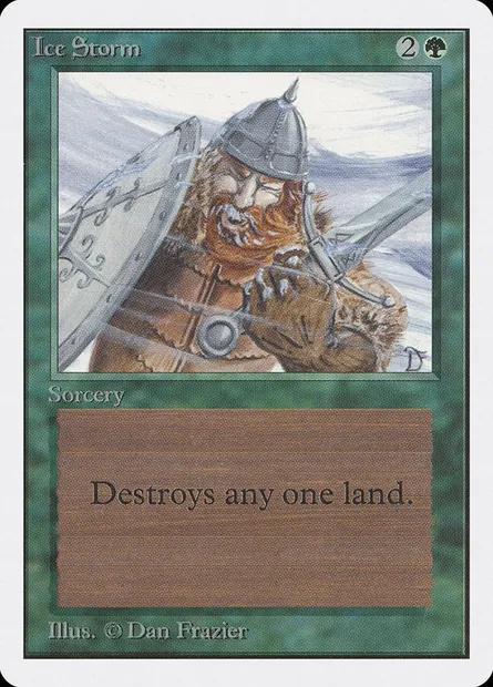 Ice Storm, Magic card 2ED 202 — Unlimited Edition set