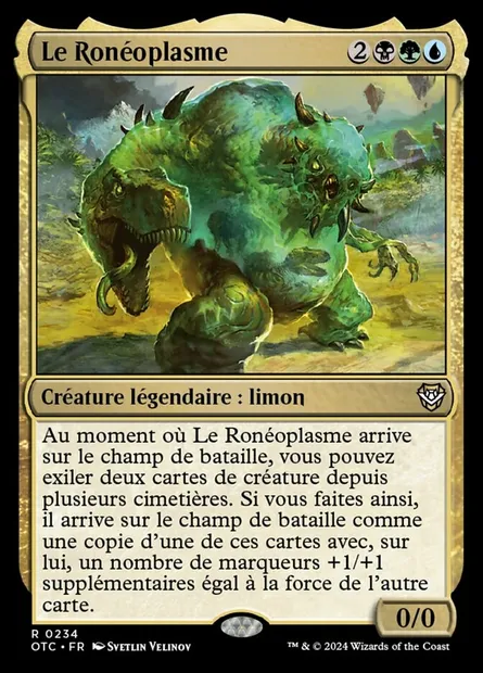 Le Ronéoplasme, carte Magic OTC 234 — extension Outlaws of Thunder Junction Commander