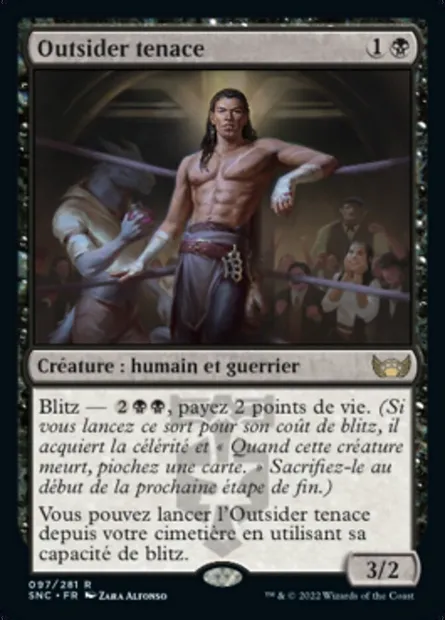 Outsider tenace, carte Magic SNC 97 — extension Les rues de la Nouvelle-Capenna
