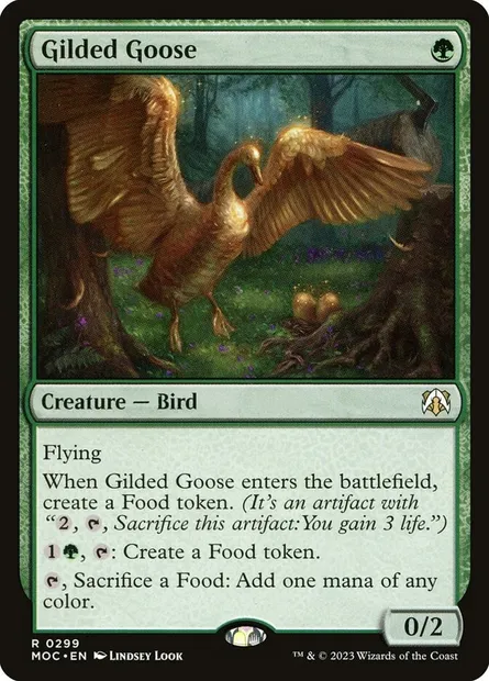 Gilded Goose, Magic card MOC 299 — March of the Machine Commander set