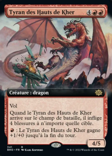 Tyran des Hauts de Kher, carte Magic BRO 341 — extension La Guerre Fratricide