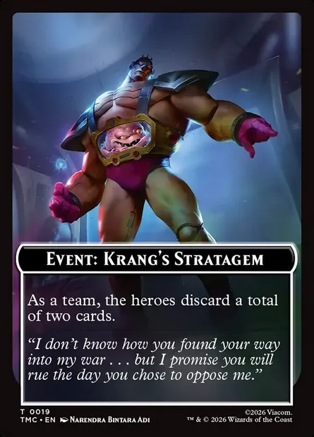 Event: Krang's Stratagem, Magic card TTMC 19 — Teenage Mutant Ninja Turtles Eternal Tokens set
