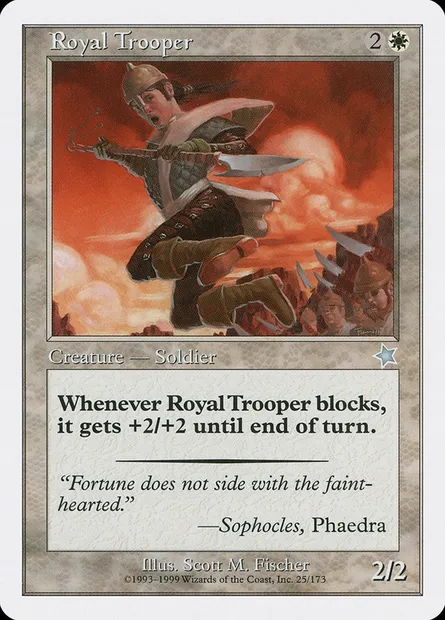 Royal Trooper, carte Magic S99 25 — extension Starter 1999