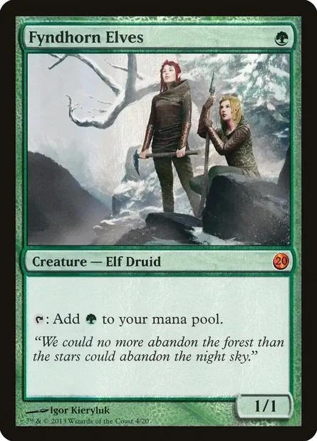 Elfes cordelliens, carte Magic V13 4 — extension From the Vault: Twenty
