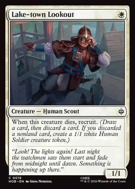 Lake-town Lookout, Magic card HOB 18 — The Hobbit set