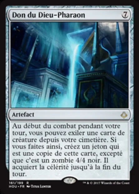 Don du Dieu-Pharaon, carte Magic HOU 161 — extension L’âge de la destruction