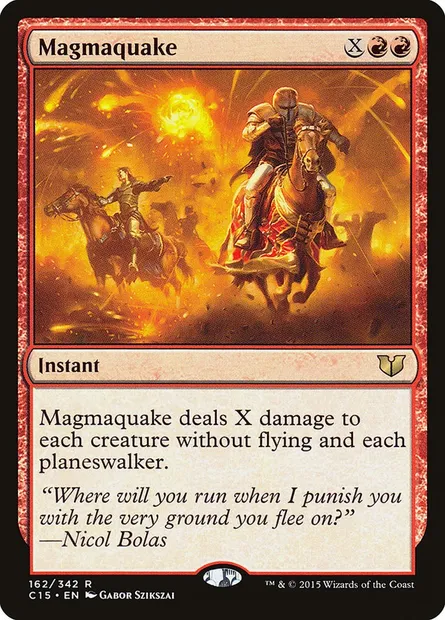 Magmaquake, Magic card C15 162 — Commander 2015 set