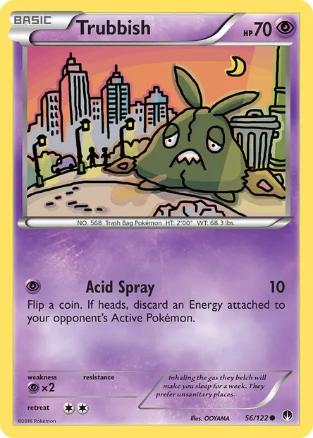 Trubbish, Pokémon card BKP 56 — BREAKpoint set