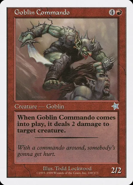 Goblin Commando, Magic card S99 100 — Starter 1999 set