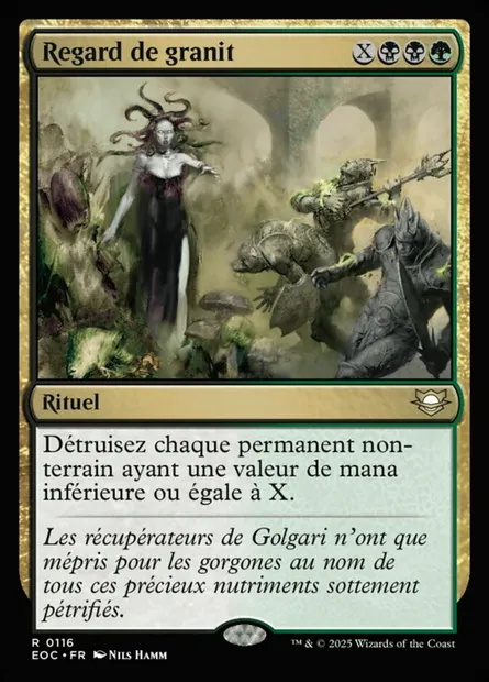 Regard de granit, carte Magic EOC 116 — extension Edge of Eternities Commander
