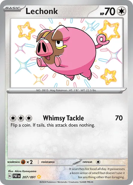 Lechonk, Pokémon card PAF 207 — Paldean Fates set