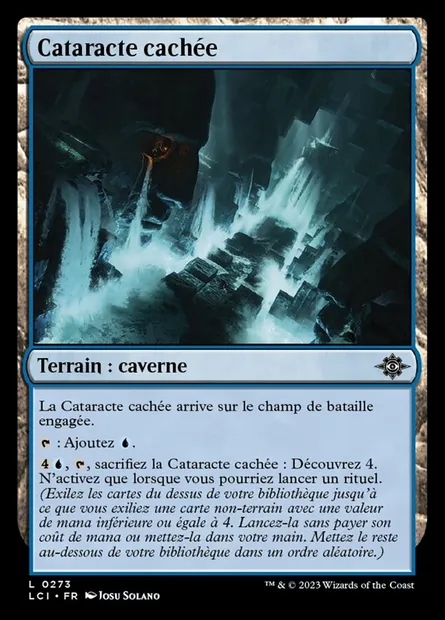 Cataracte cachée, carte Magic LCI 273 — extension The Lost Caverns of Ixalan
