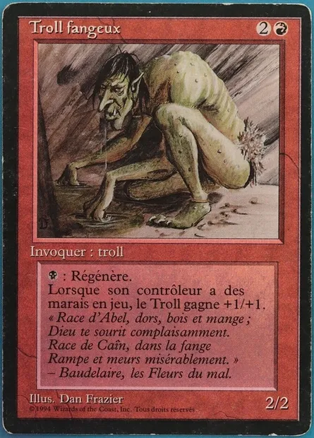 Sedge Troll, Magic card FBB 174 — Foreign Black Border set