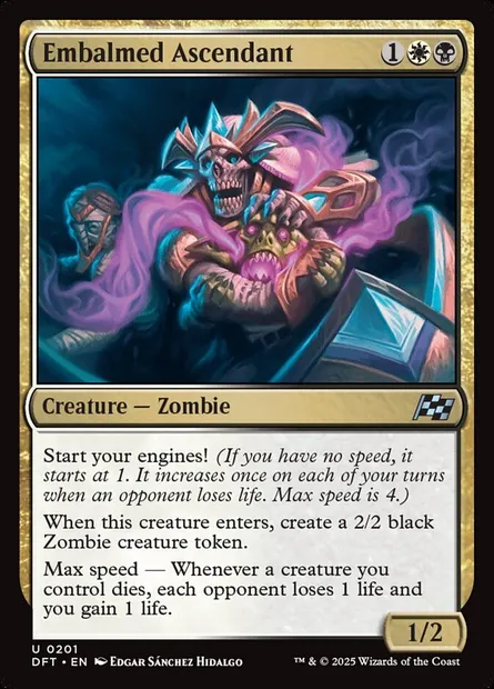 Embalmed Ascendant, Magic card DFT 201 — Aetherdrift set