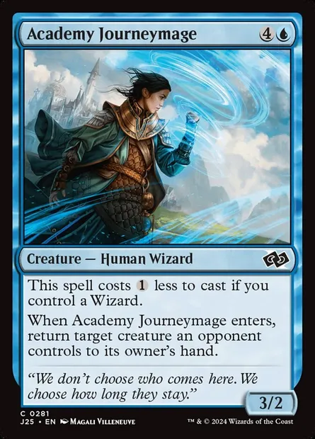 Academy Journeymage, Magic card J25 281 — Foundations Jumpstart set