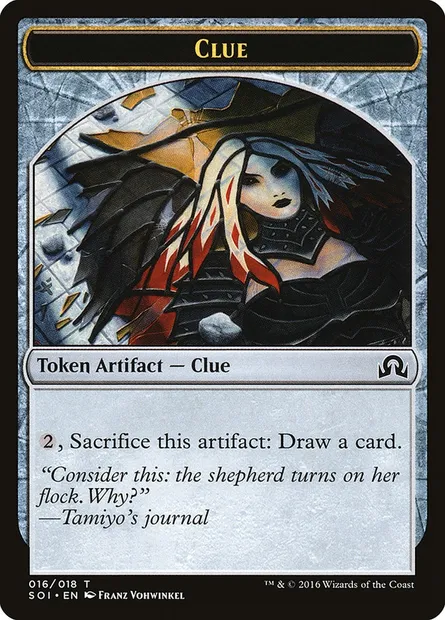 Clue, Magic card TSOI 16 — Shadows over Innistrad Tokens set