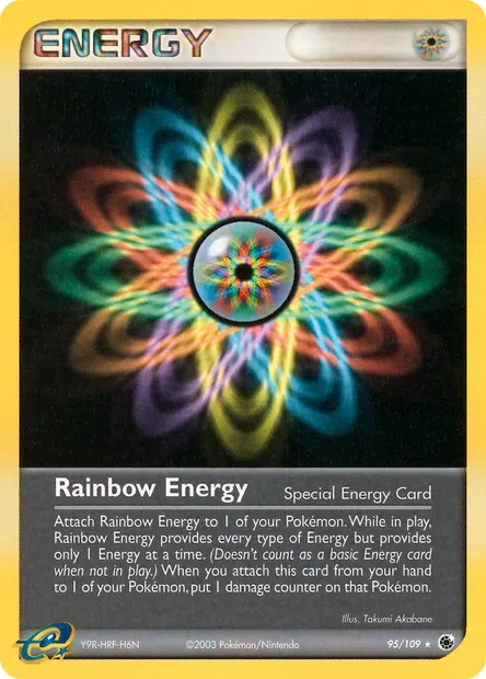Rainbow Energy, Pokémon card RS 95 — Ruby & Sapphire set