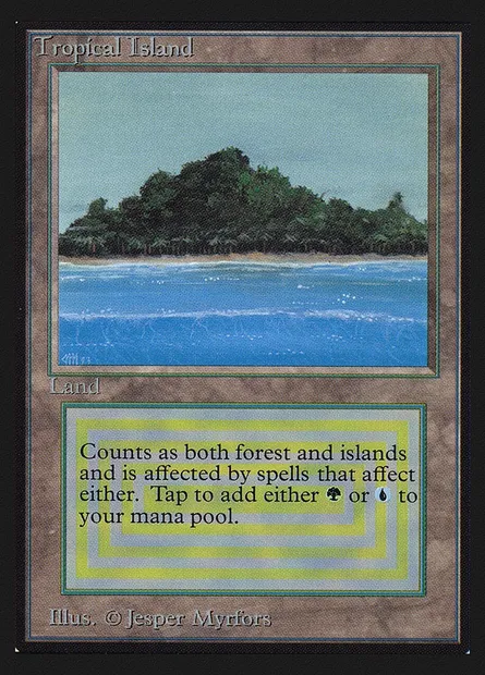 Tropical Island, Magic card CED 284 — Collectors' Edition set